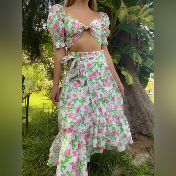 Hill House Dresses & Skirts - hill house pink roses skirt set 🌹